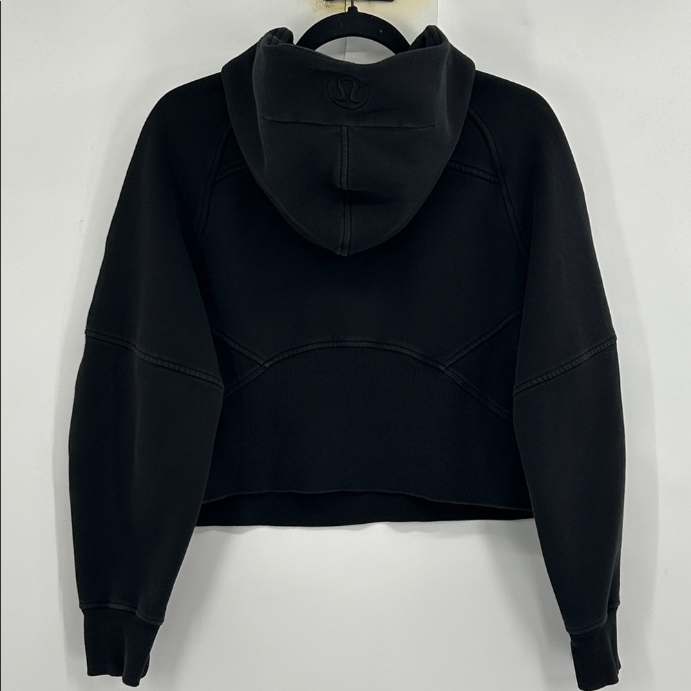 Lululemon Scuba Oversized 1/2 Zip Hoodie Black VAIL Size XS/S - Picture 6 of 8